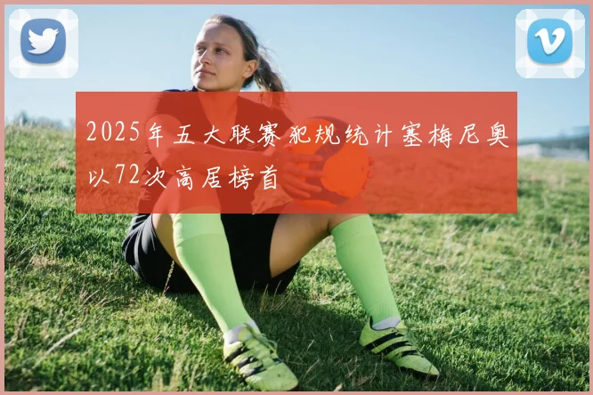 2025年五大联赛犯规统计塞梅尼奥以72次高居榜首